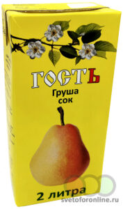 Сок Груша/Мультифрукт 2л ГОСТ