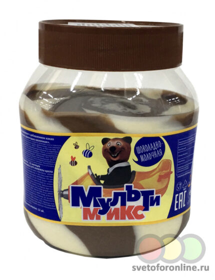 Шоколадно молочная паста Мультимикс 750гр ООО "СМП "МАРК IV"