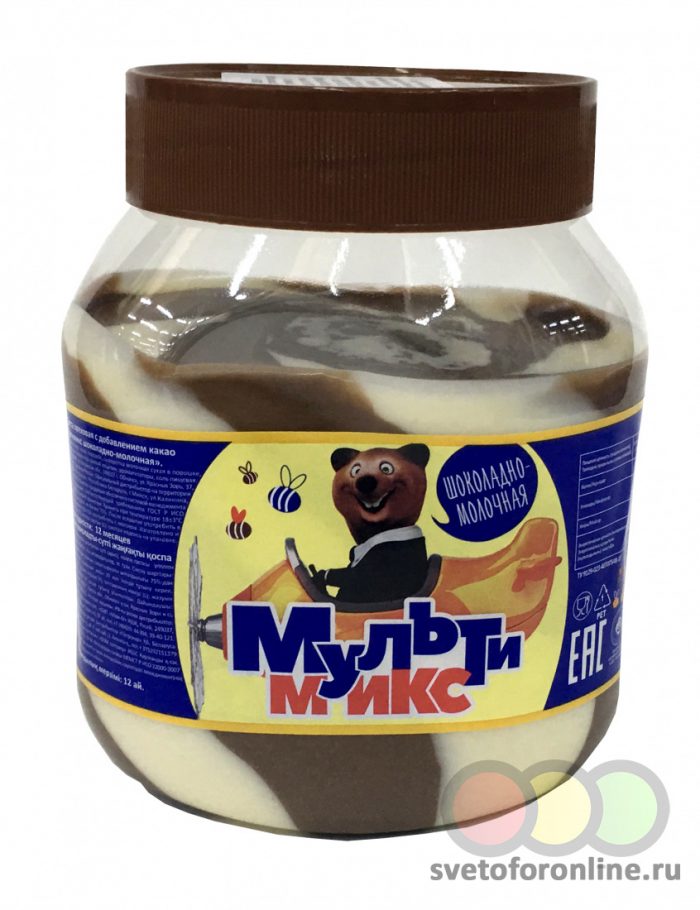 Шоколадно молочная паста Мультимикс 750гр ООО "СМП "МАРК IV"