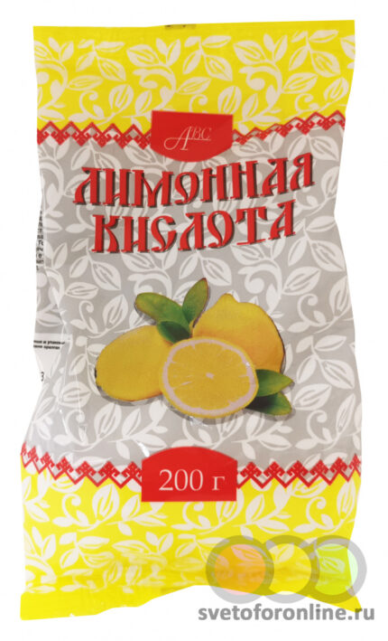 Лимонная кислота 200гр.