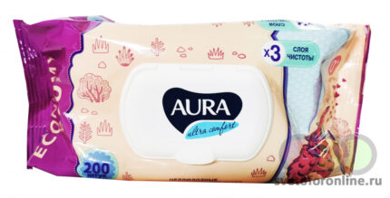 Влажные салфетки 200шт детские с крышкой