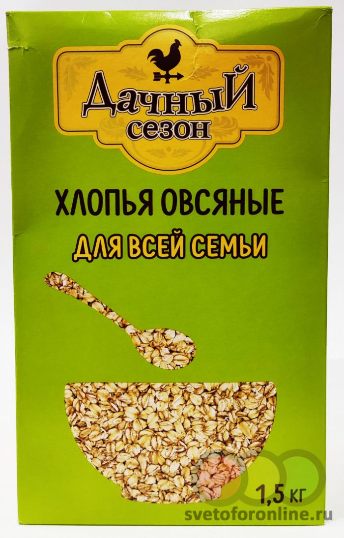 Овсяные хлопья "Дачный сезон" 1