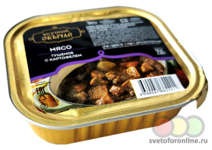 Консервы мясные "Мясо тушёное с картофелем "Вкусный обычай 250 гр ламистер ВНМД