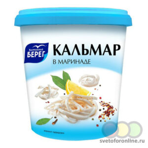 Кальмар филе соломка в маринаде Балтийский Берег 390 г