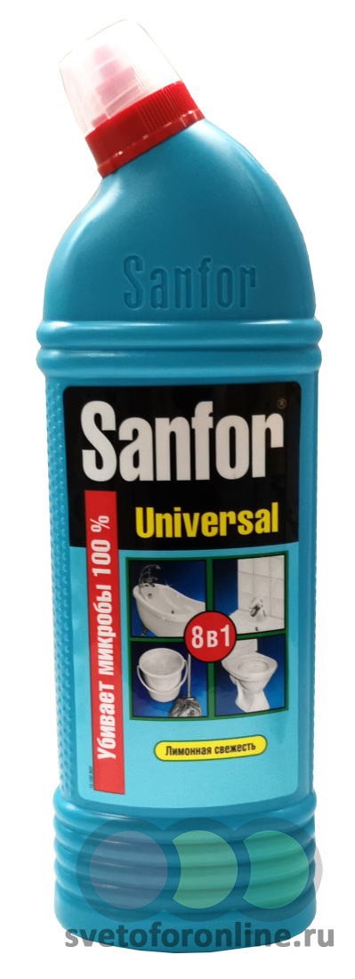 Гель "Sanfor" Универсал" лимонная свежесть 1 л СТУПИНО