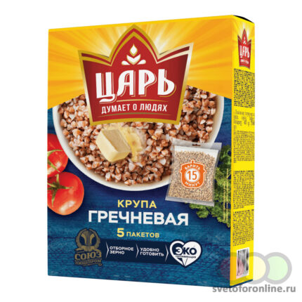 Крупа гречневая Царь в варочных пакетах 5шт