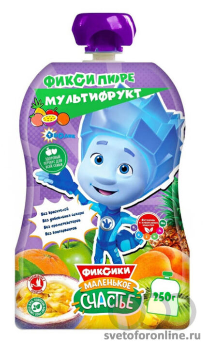 Фруктовое пюре Фиксики 250 гр (Гуалапак)